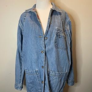 Vintage denim utility jacket